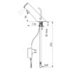 Miscelatore elettronico TEMPOMATIC MIX 4, funzionamento a rete con alimentatore a spina, leva di miscelazione lunga, h. 75 mm, ADL-490101LH