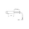 Self-closing mixer tap TEMPOMIX 3, particularly easy operation, wall mounting, L. 110, ADL-794150