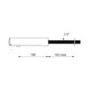 Electronic valve TEMPOMATIC 4, integrated batteries, wall mounting, l. 190 mm