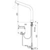 Valvola elettronica BLACK BINOPTIC, a batteria, altezza di gocciolamento 250 mm, 498035**